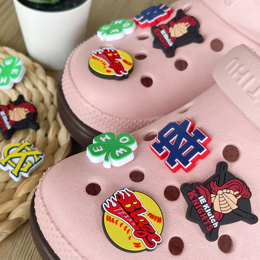 football croc charms