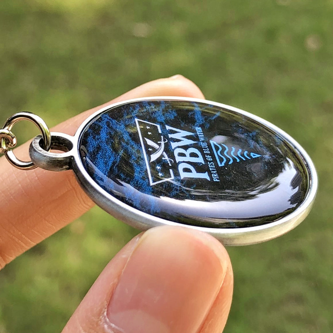 Dual-Sided Doming Metal Keychain