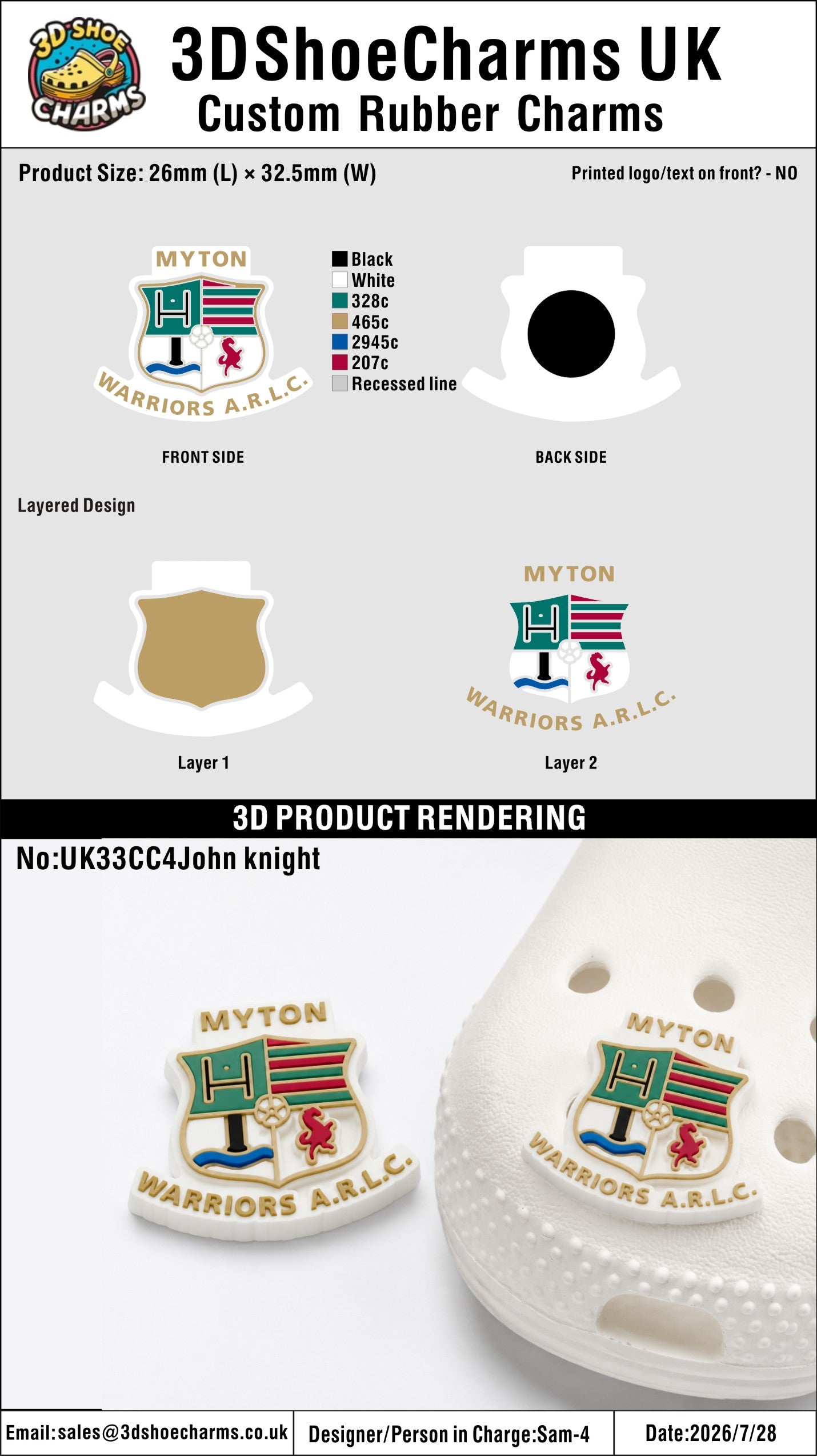 Custom 3D Rubber Clog Charms - 20260729 -33