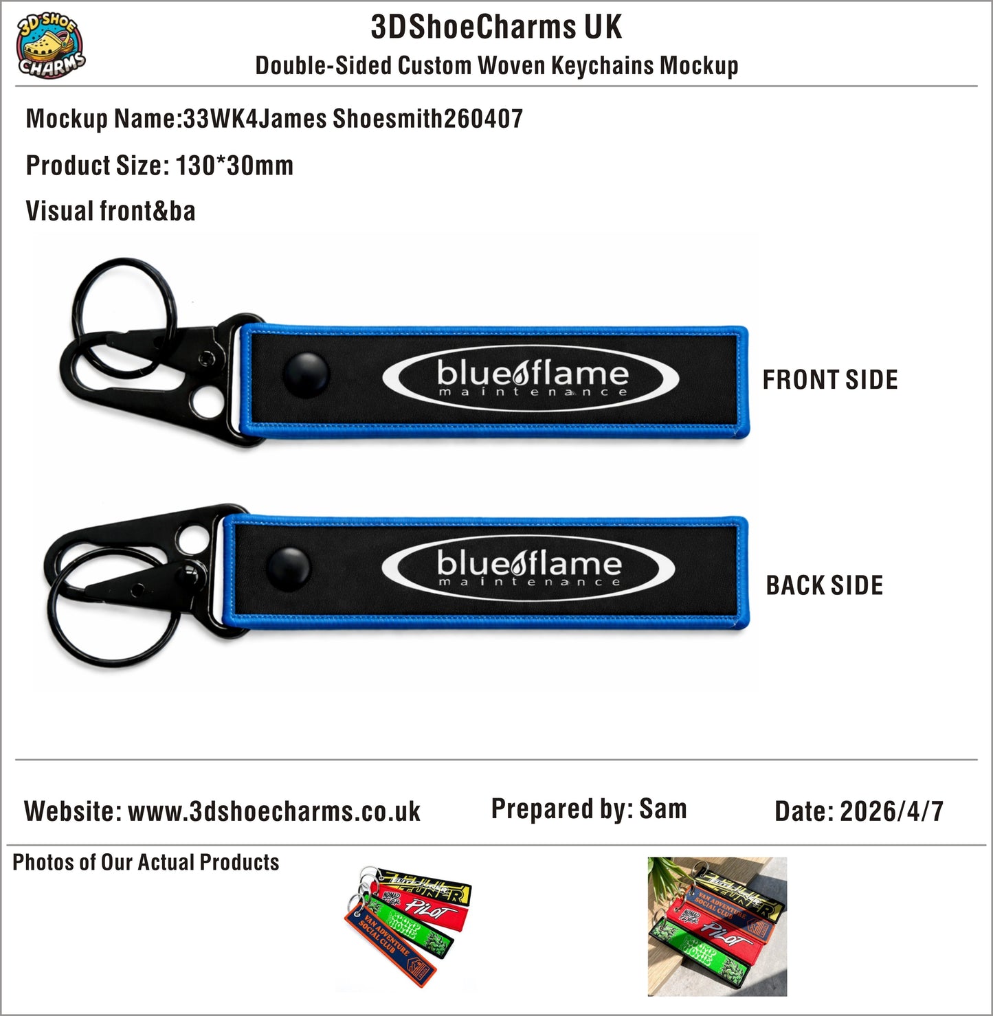 Double-Sided Custom Woven Keychain - 20260409 - 33