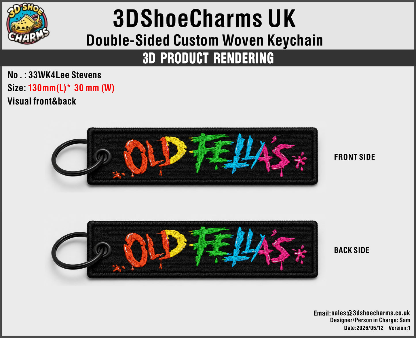 Double-Sided Custom Woven Keychain - 20260513 - 33