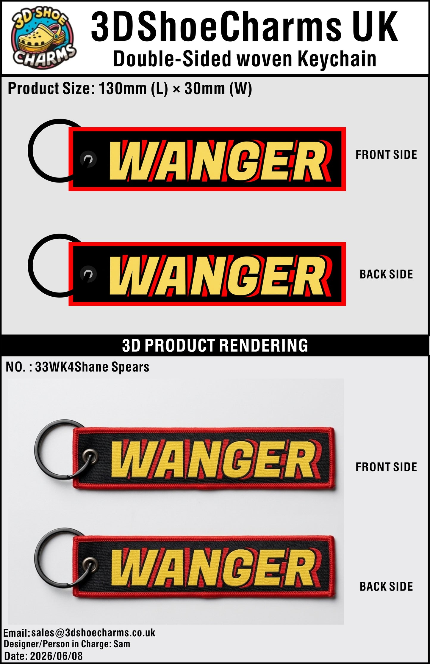 Double-Sided Custom Woven Keychain - 20260611 - 33
