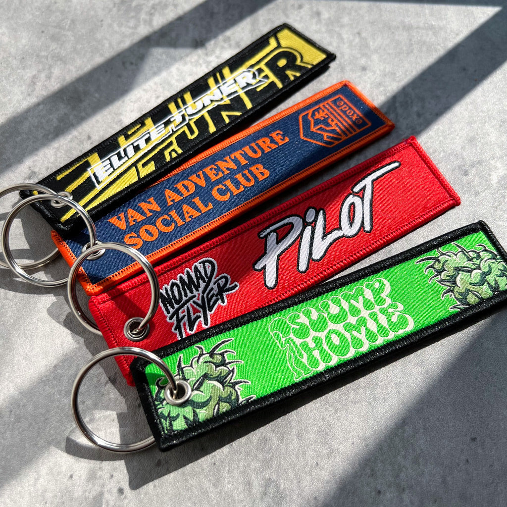 Double-Sided Custom Woven Keychain - Free Design Proof & Quote