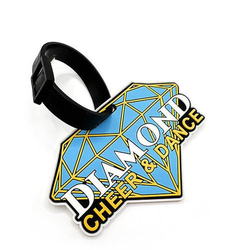 Custom 3D Die-Cut PVC Rubber Luggage Tag - Free Design Proof & Quote
