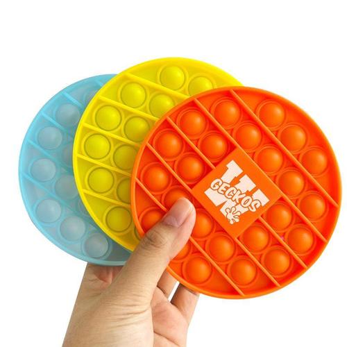 Custom Silicone Pop Bubble Coaster - Free Design Proof & Quote