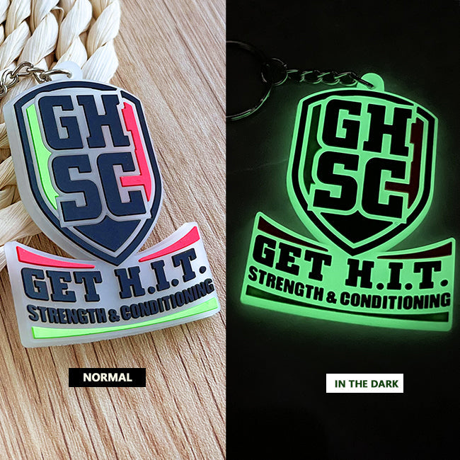 Custom Glow-in-the-Dark 3D Rubber Keychains