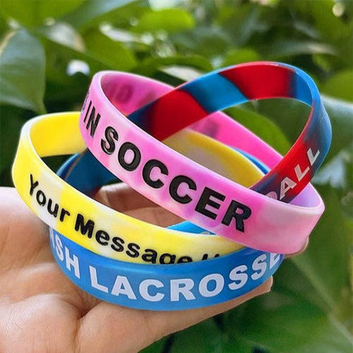 Custom Silicone Wristbands - Swirl-Besty Promo