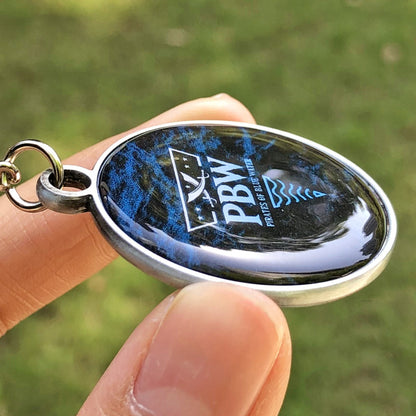 Dual-Sided Doming Metal Keychain