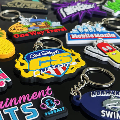 Custom 3D Rubber keychains