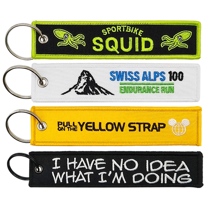 Double-Sided Custom Embroidered Keychain - Order Online