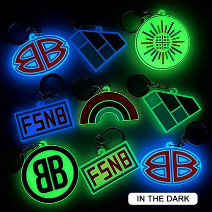 Custom Double-Sided 3D Glow-in-the-Dark Rubber Keychain