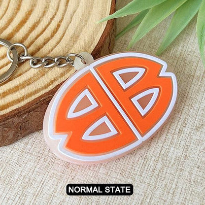 Custom Double-Sided 3D Glow-in-the-Dark Rubber Keychain