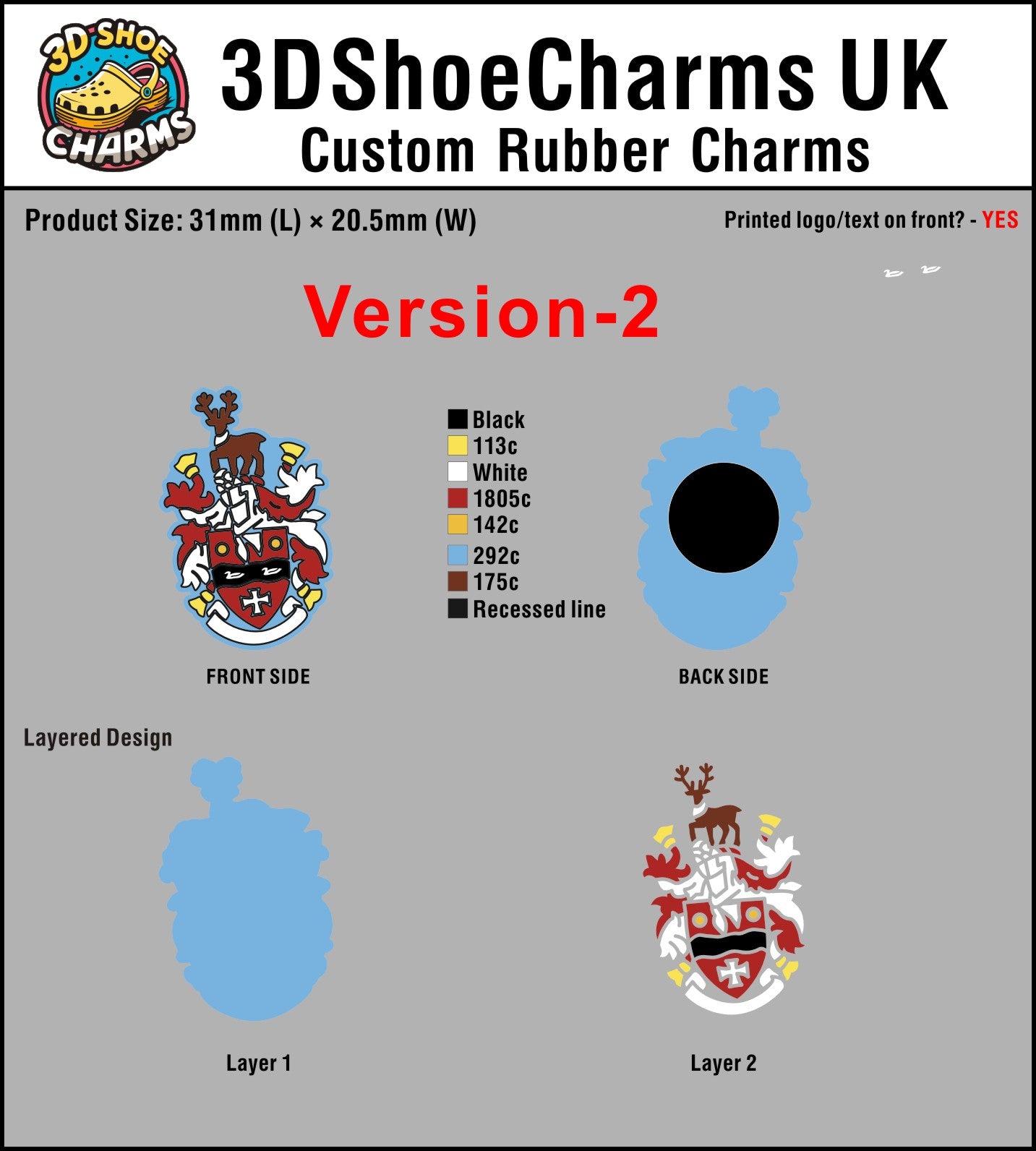 Custom 3D Rubber Clog Charms - 20260624 - 33