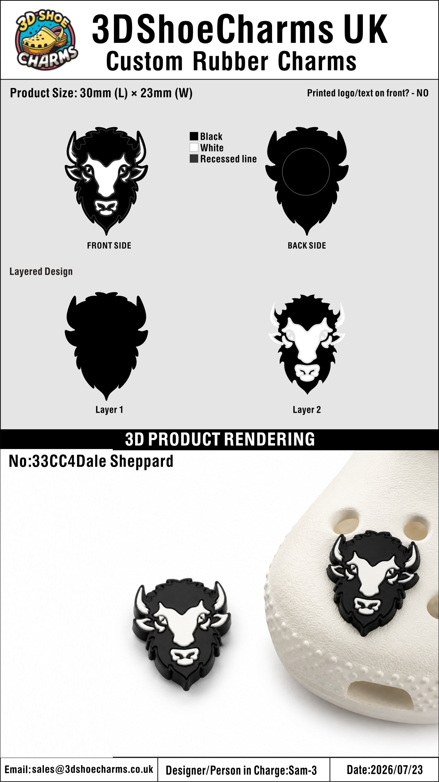 Custom 3D Rubber Clog Charms - 20260724 - 33