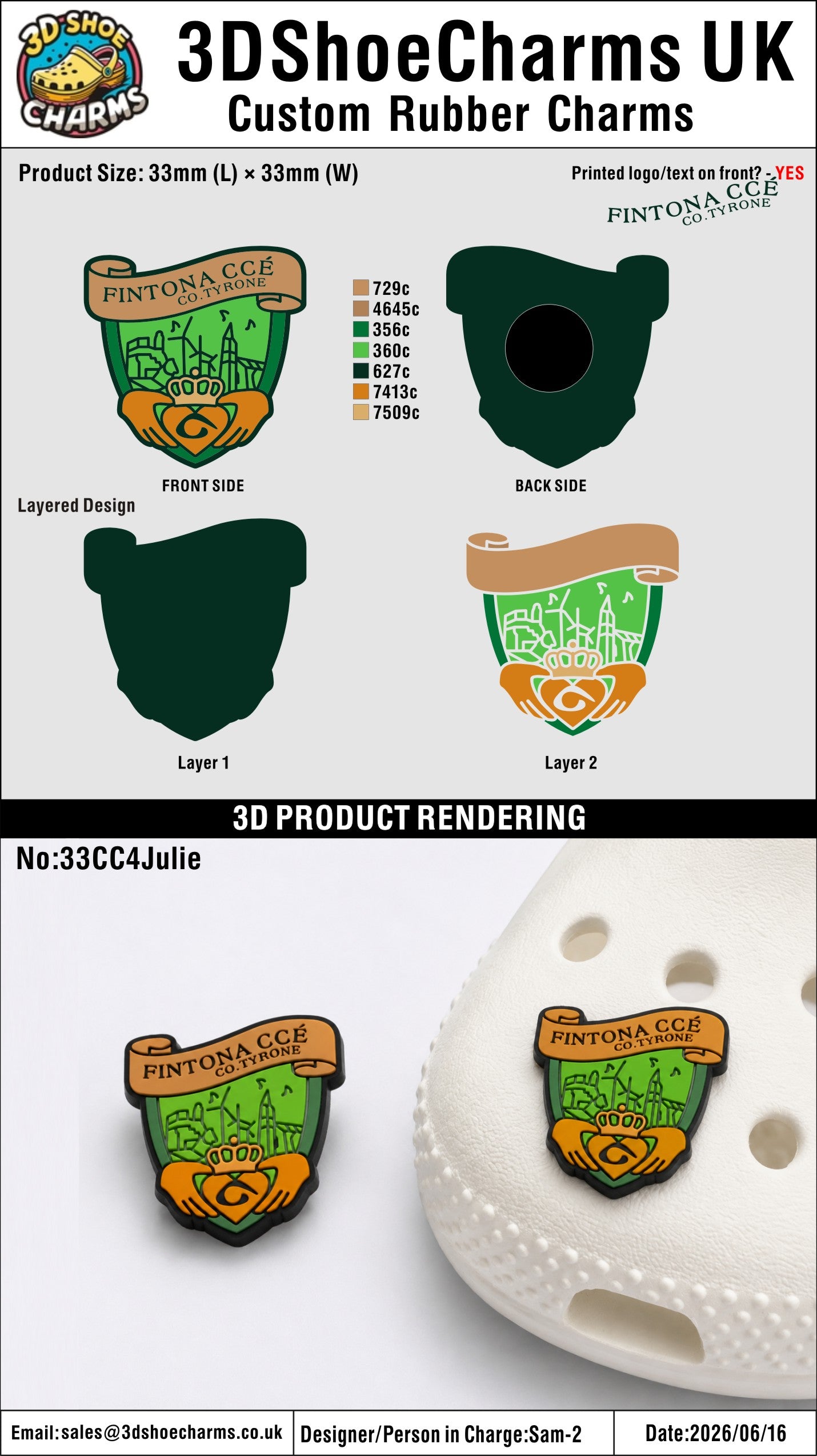 Custom 3D Rubber Clog Charms - 20260802 -33