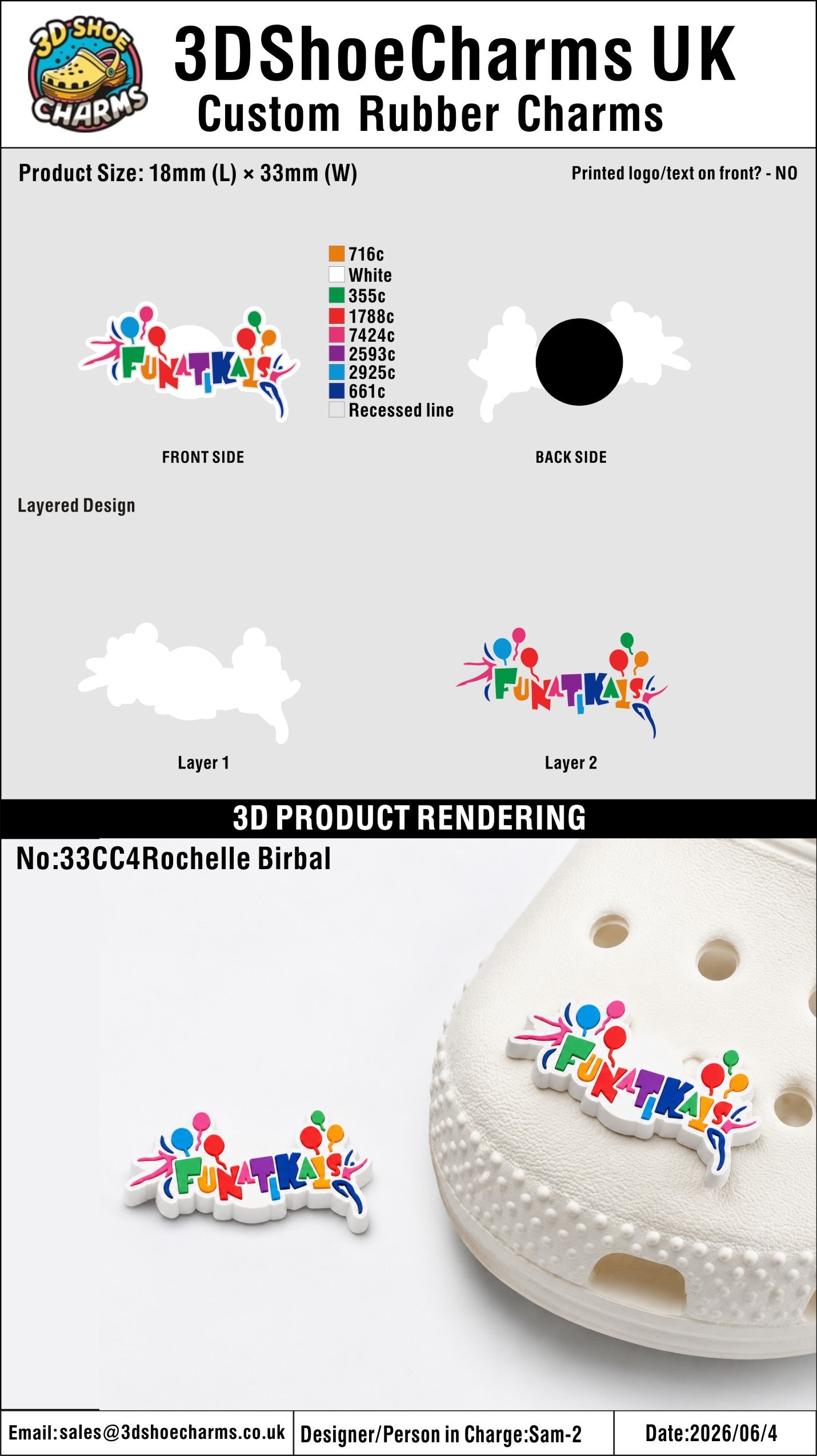 Custom 3D Rubber Clog Charms - 20260629 -33