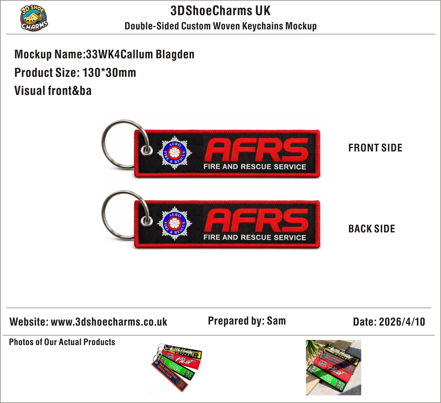 Double-Sided Custom Woven Keychain - 20260412 - 33
