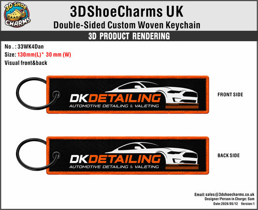 Double-Sided Custom Woven Keychain - 260513 - 33