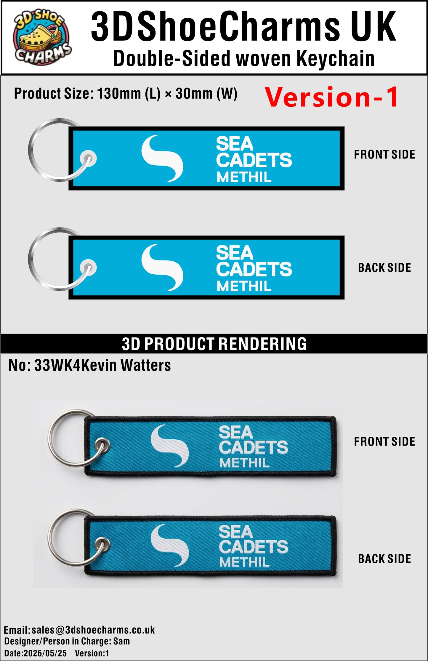 Double-Sided Custom Woven Keychain - 20260708 - 33