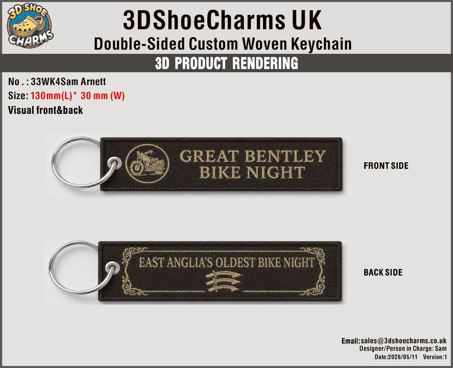 Double-Sided Custom Woven Keychain - 20260512 - 33