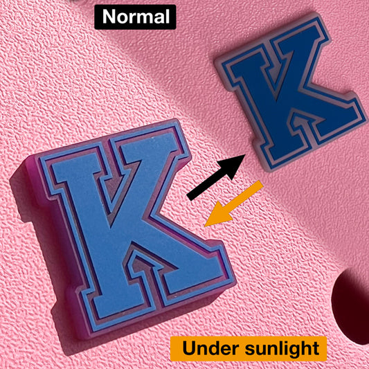 Custom UV Color Changing Hole Bag Charm for EVA Tote Removable