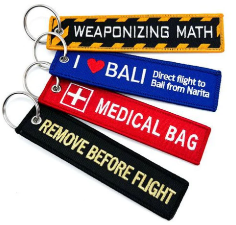 Double-Sided Custom Embroidered Keychain