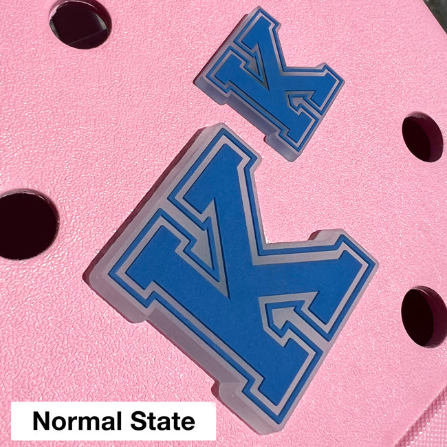 Custom Glow in the Dark Hole Bag Charm for EVA Tote Removable