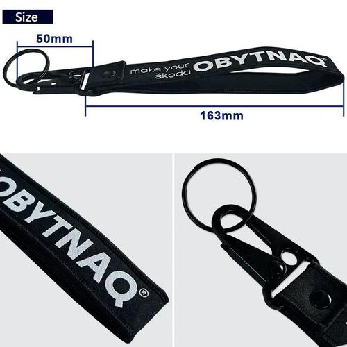 Premium Thick Woven Keychain – Extended (Wrist Strap)