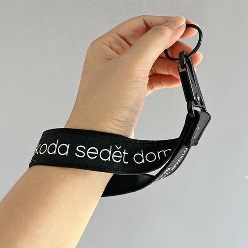 Premium Thick Woven Keychain – Extended (Wrist Strap)