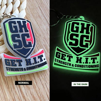 Custom Glow-in-the-Dark 3D Rubber Keychains
