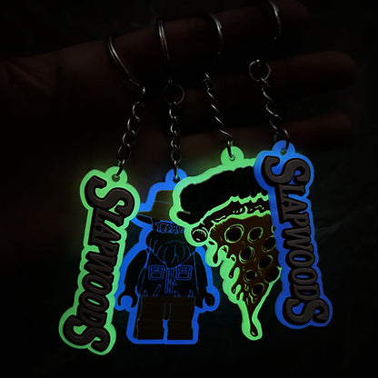 Custom Glow-in-the-Dark 3D Rubber Keychains