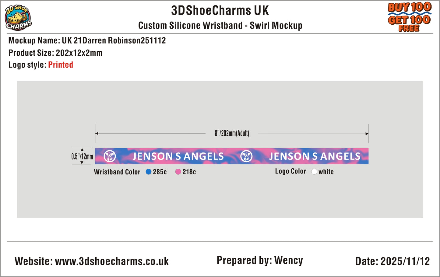 Silicone Wristband Swirl 21Darren Robinson251112