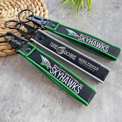 Custom Woven Wrist Strap Keychain (Eagle Hook)