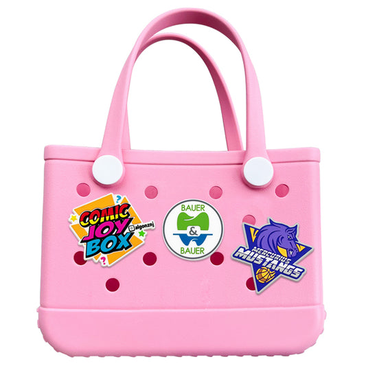 Custom Hole Bag Charm Removable for EVA Tote Bag