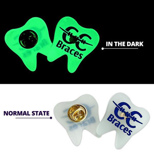 Custom 3D Glow-in-the-Dark PVC Badge
